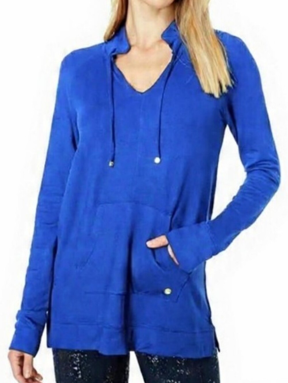Lilly Pulitzer Luxletic Cobalt Blue  Long Sleeve Top Small